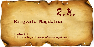 Ringvald Magdolna névjegykártya